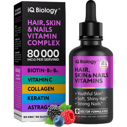 Liquid Biotin and Collagen Drops for Hair Growth