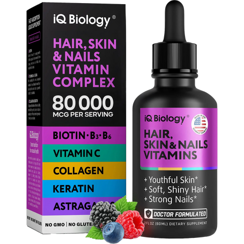 Liquid Biotin and Collagen Drops for Hair Growth