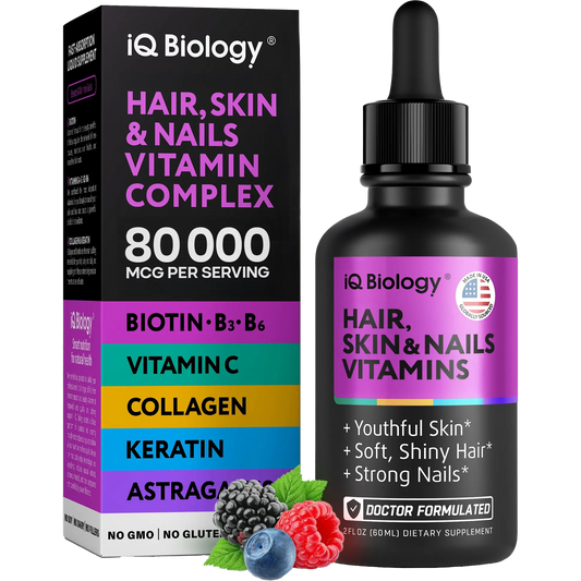 Liquid Biotin and Collagen Drops for Hair Growth