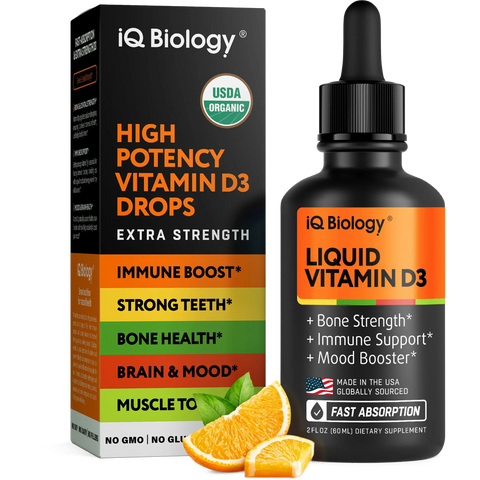 Vitamin D3 10000 IU (250 mcg) – Liquid Oral Drops