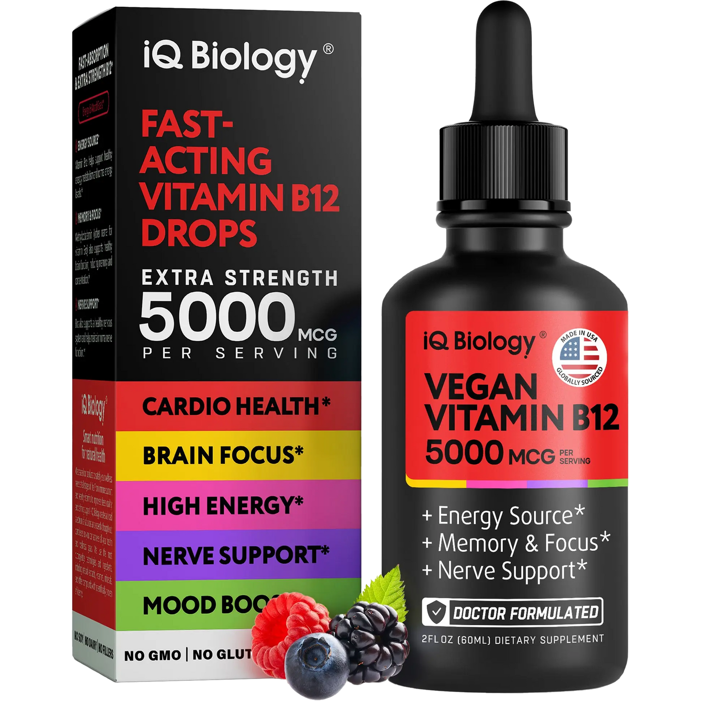 Sublingual Vitamin B12 Liquid 5000 mcg
