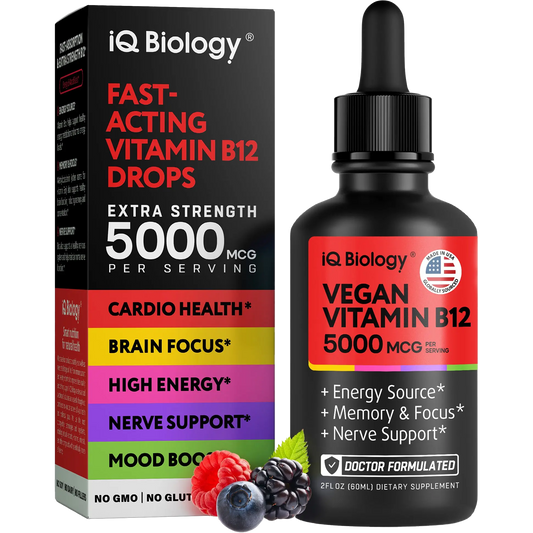 Sublingual Vitamin B12 Liquid 5000 mcg